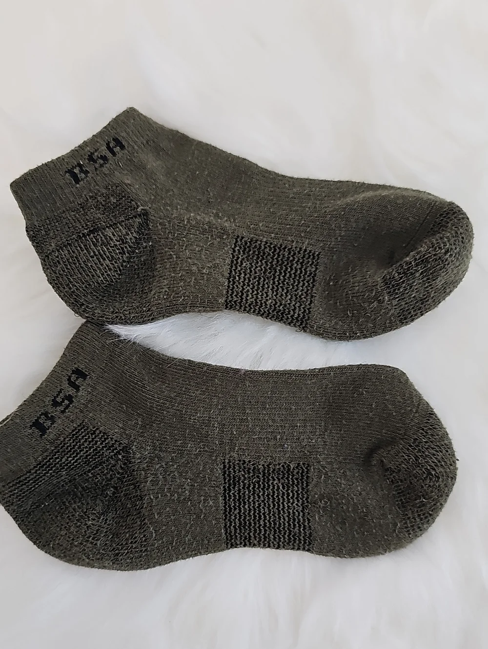 Scouts BSA CoolMax Uniform Low-Cut Athletic Socks - Olive Green Sz S